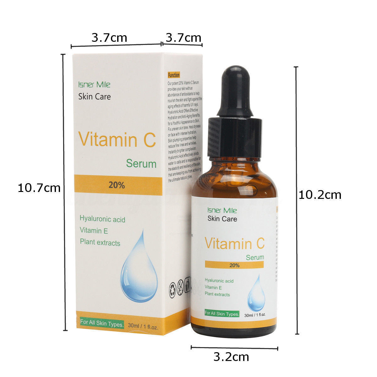 Pure Undiluted Vitamin C Serum: Brightening Anti-Aging Glow Booster
