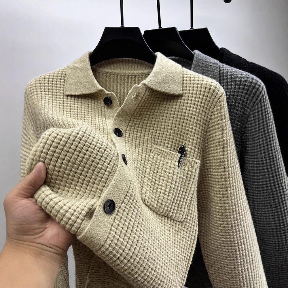 Stylish Hand-Made Knit Sweater Coat for Women