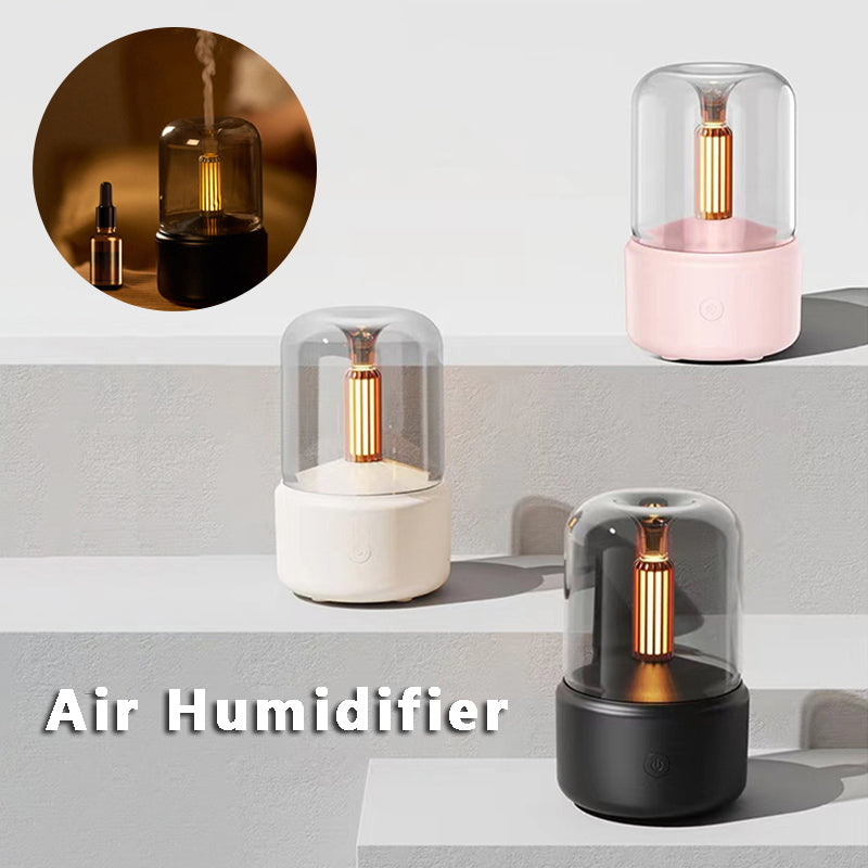 Aroma Diffuser: LED Humidifier with Cool Mist and Candlelight
