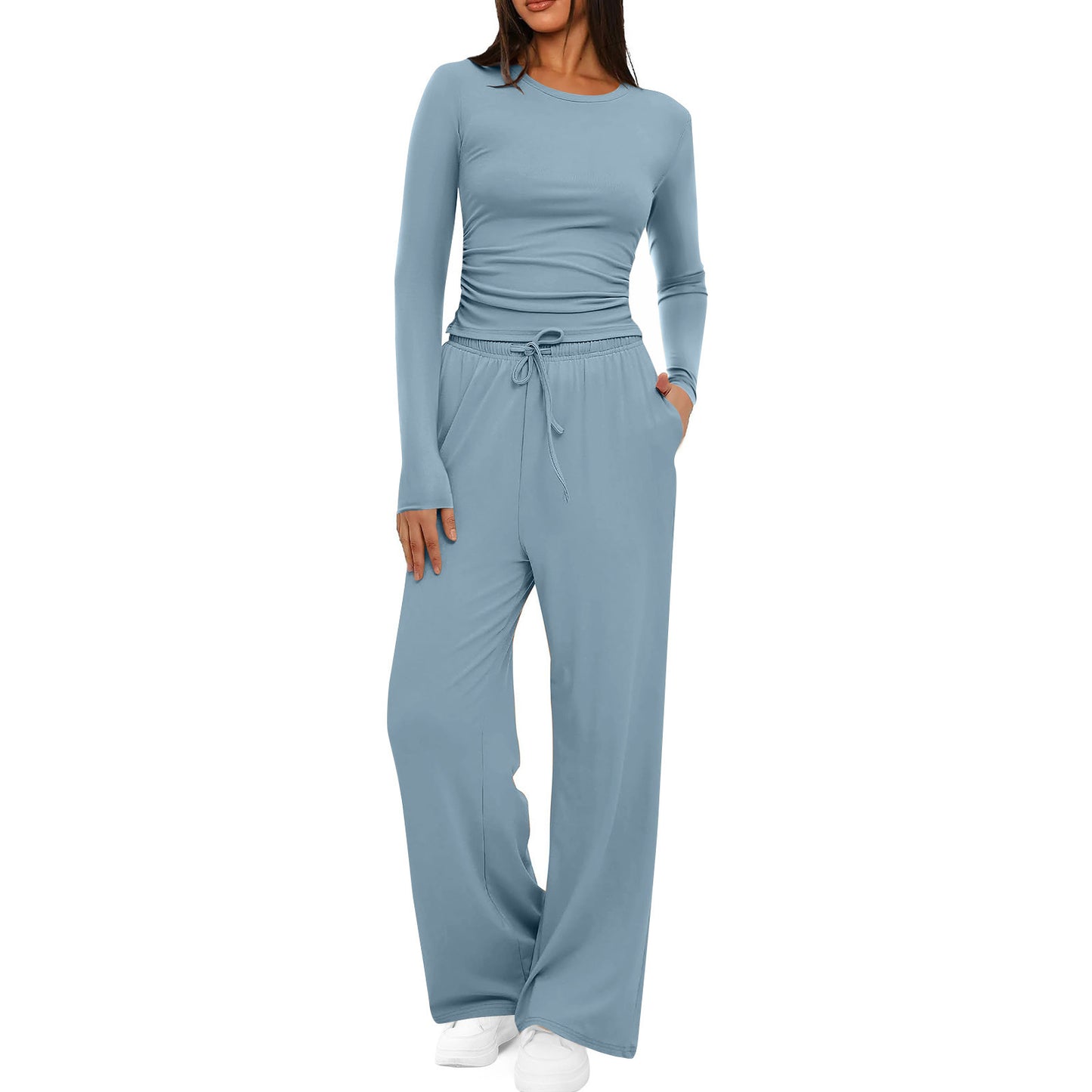 Trendy Lightweight Top and Pant Suit for Any Occasion