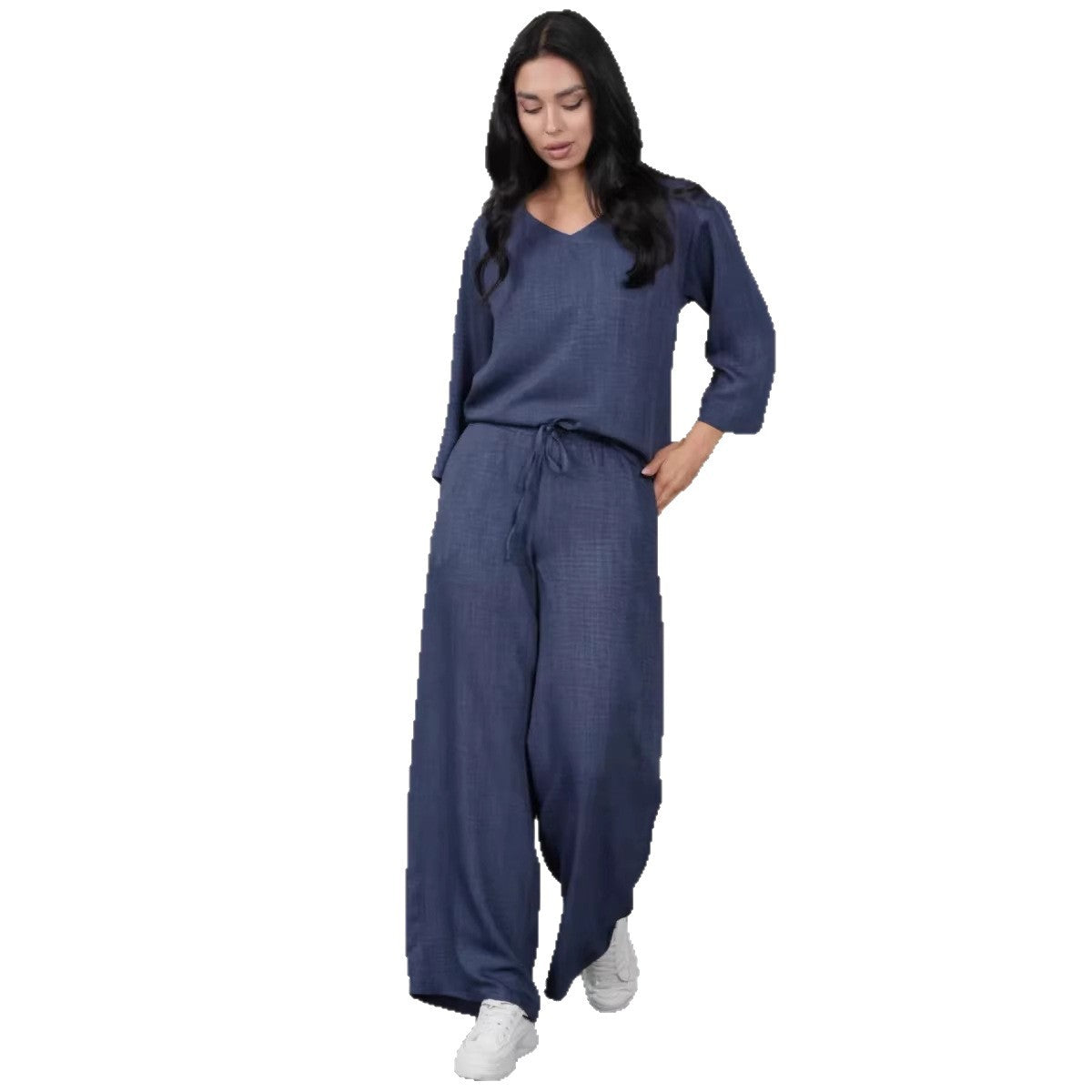 Best Summer Style Two-Piece Loose Cropped Sleeve Suit