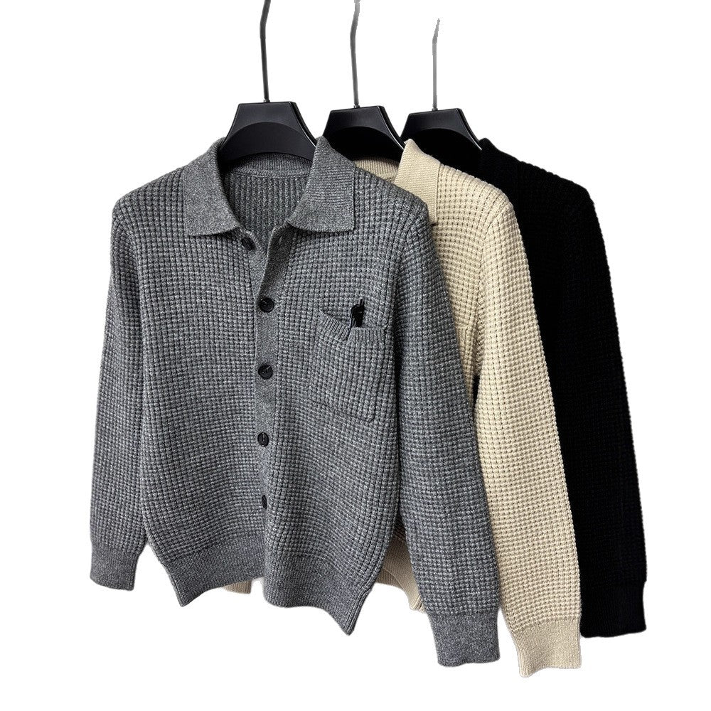 Stylish Hand-Made Knit Sweater Coat for Women