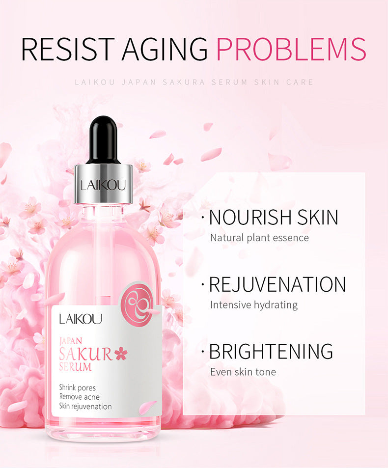 "Cherry Blossom Face Serum: Hydrating, Glow-Boosting Skin Treatment"