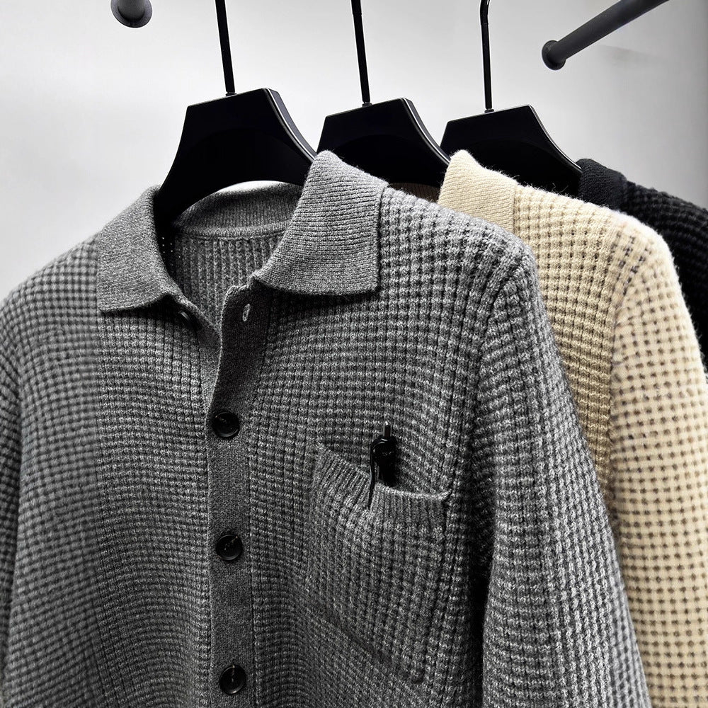 Stylish Hand-Made Knit Sweater Coat for Women