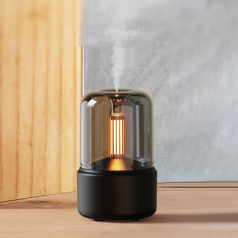 Aroma Diffuser: LED Humidifier with Cool Mist and Candlelight